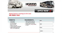 Desktop Screenshot of horizontransportjobs.com