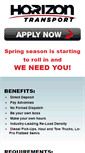 Mobile Screenshot of horizontransportjobs.com